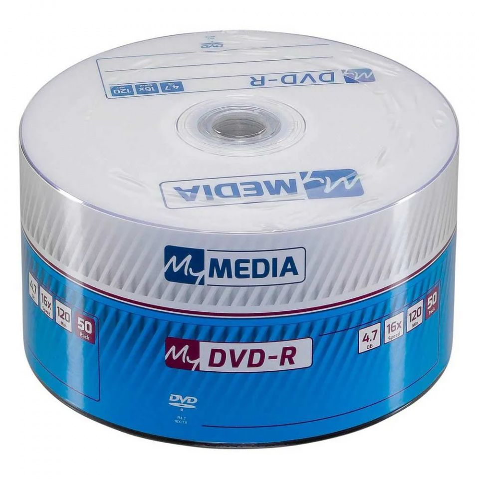 Image of MyMedia by Verbatim DVD-R 52x 50cw (69200) (IT14845)