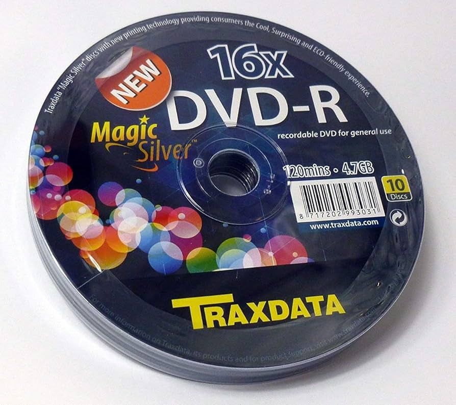 Image of Traxdata DVD-R 16x 10cw Magic Silver (IT14808)