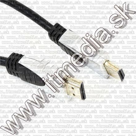 HDMI v1.4 cable 5m HQ GOLD *ethernet* No ferrit *Blister* (IT10685) Image of HDMI v1.4 cable 5m HQ GOLD *ethernet* No ferrit *Blister* (IT10685)