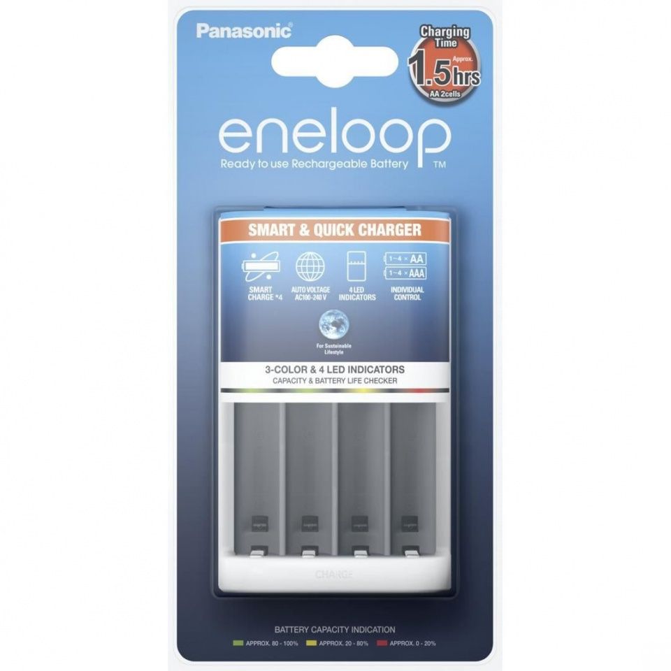 Panasonic Eneloop Smart&Quick Battery Charger (IT12641) Image of Panasonic Eneloop Smart&Quick Battery Charger (IT12641)