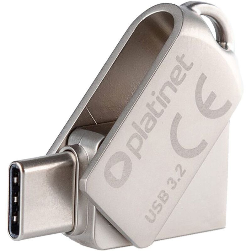 Image of Platinet USB-A USB-C 3.2 pendrive 32GB *Metal* (45970) (IT14849)