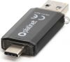 Olcsó Platinet USB 3.0 pendrive C-DEPO 64GB + USB-C *Black* (OTG) (45604) [60R25W] (IT14809)